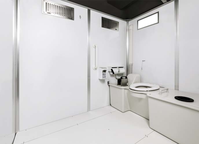 送料無料!　ハマネツ 　エポックトイレ　1室タイプ（洋式）　水洗　横型　おしゃれ屋外トイレユニット　Hamanetsu　EPOCH - 7